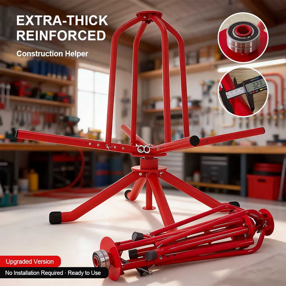 Radiant Floor Heating Pipe Decoiler PEX Pipe Uncoiler Underfloor Heating Tubing Dispenser for Home Heating Systems