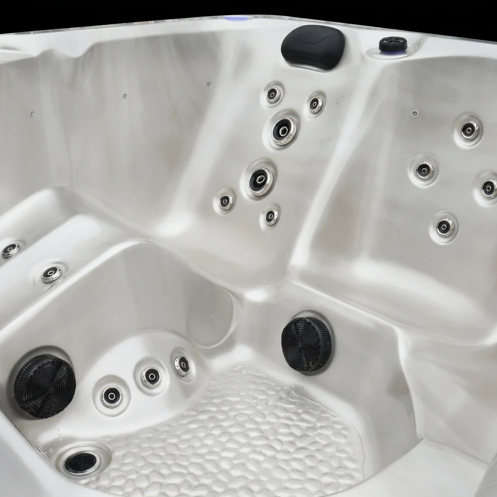 Outdoor 2m Hot Tub 6 Person With 40 Jets Smart Control Pool For Balcony Courtyard Apartment view 3