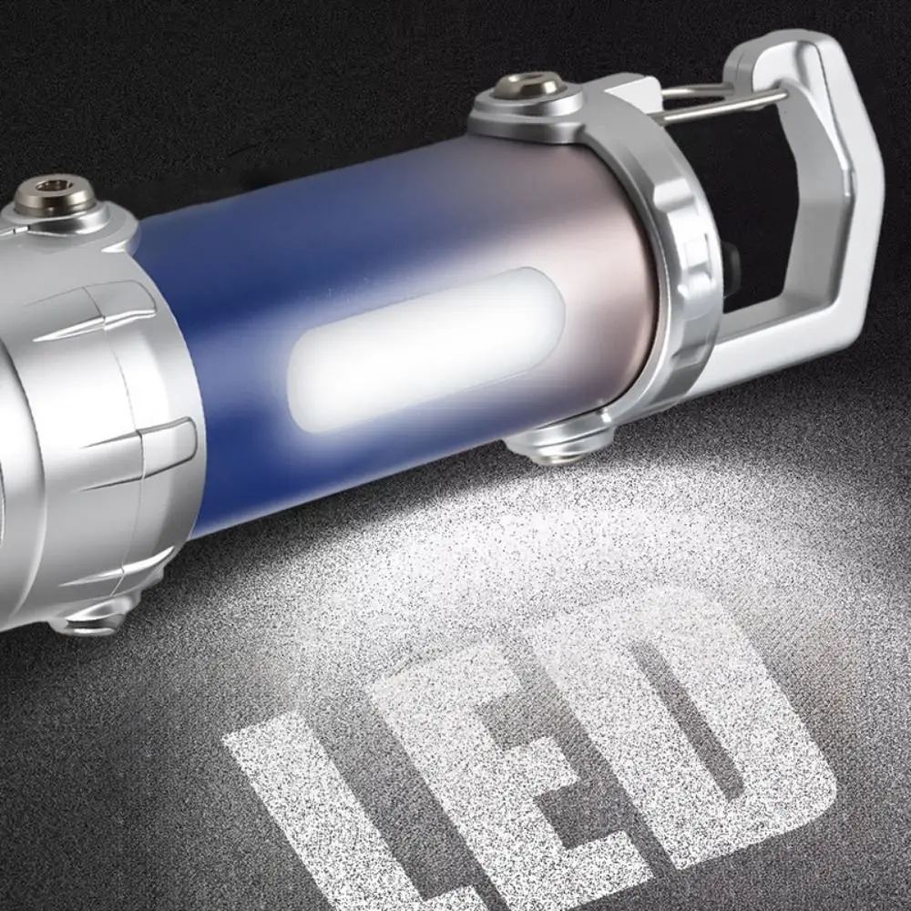 قوية LED سلسلة المفاتيح الصغيرة مصباح يدوي USB قابلة للشحن السوبر مشرق التخييم في الهواء الطلق الشعلة يده تصميم الضوء الأحمر الأزرق