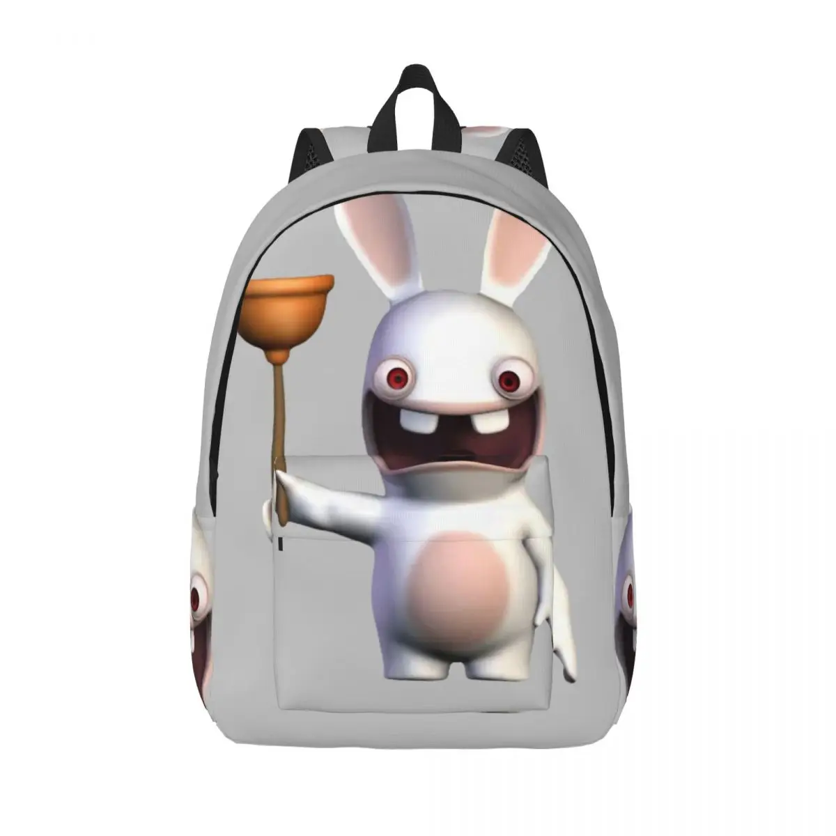 Fight Schoolbag R-Rabbids Invasion Ladies Solid Hiking Birthday Gift Zipper Closure Bookbag