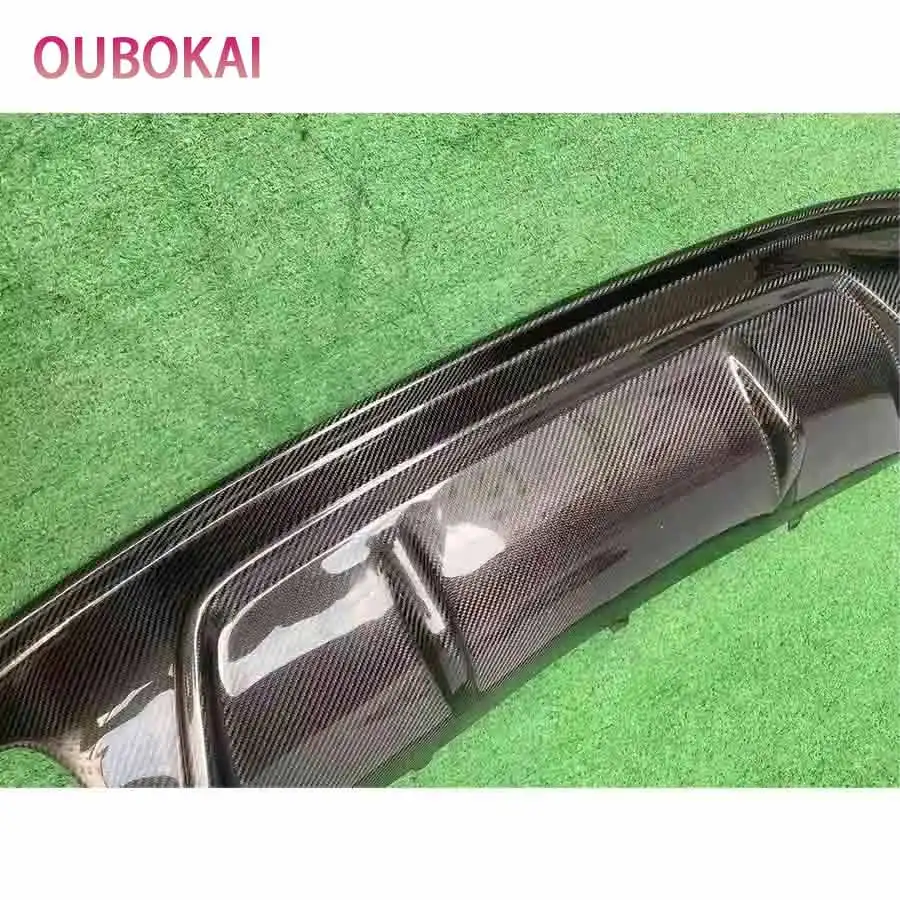 For Audi A5 Coupe 2009-2011 4-door Sports Carbon Fiber Car Rear Bumper Diffuser Rear Splitters Spoiler Back lip body kit - view 4