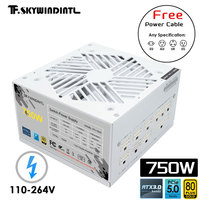 White 750w 850w 1000W 1200W Watt PCIE 5.0 ATX 3.0 80Plus Gold Full Modular Power Supply For Gaming Game Computer
