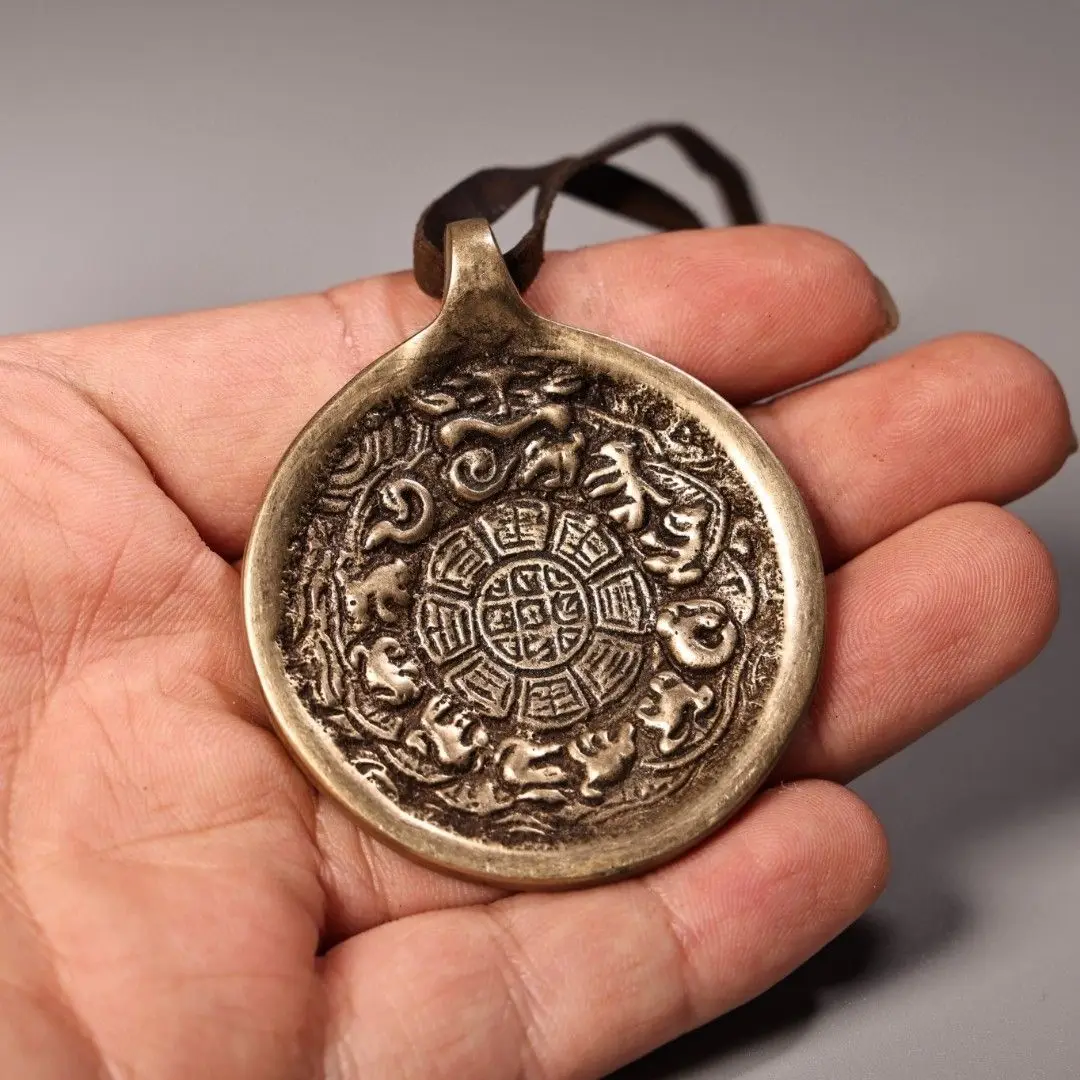 Tibet twelve Chinese zodiac amulet Statue Ornament Home Office Cabinet Deco Desktop Decor Figurines