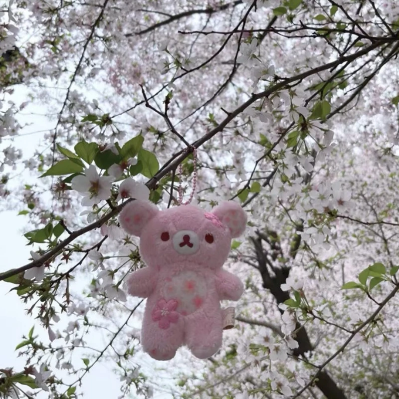 Sakura Rilakkuma Plush Toy 30/40/50cm Kawaii Cartoon Cherry Blossom Bear Doll Soft Cute Stuffed Animal Basic Style Kids Gift