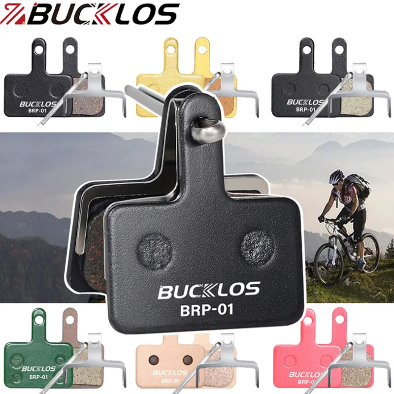 

BUCKLOS Bike Disc Brake Pads Heat Dissipation Mountain Road Bike Brake Pads for Shimano B01S B03S B05S MT200 MT400 Mtb Parts