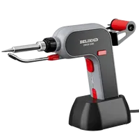DELIXI 120W Electric Soldering Iron Set Professional Automatic Soldering Gun with Tin Holder High Power Home Welding Tools