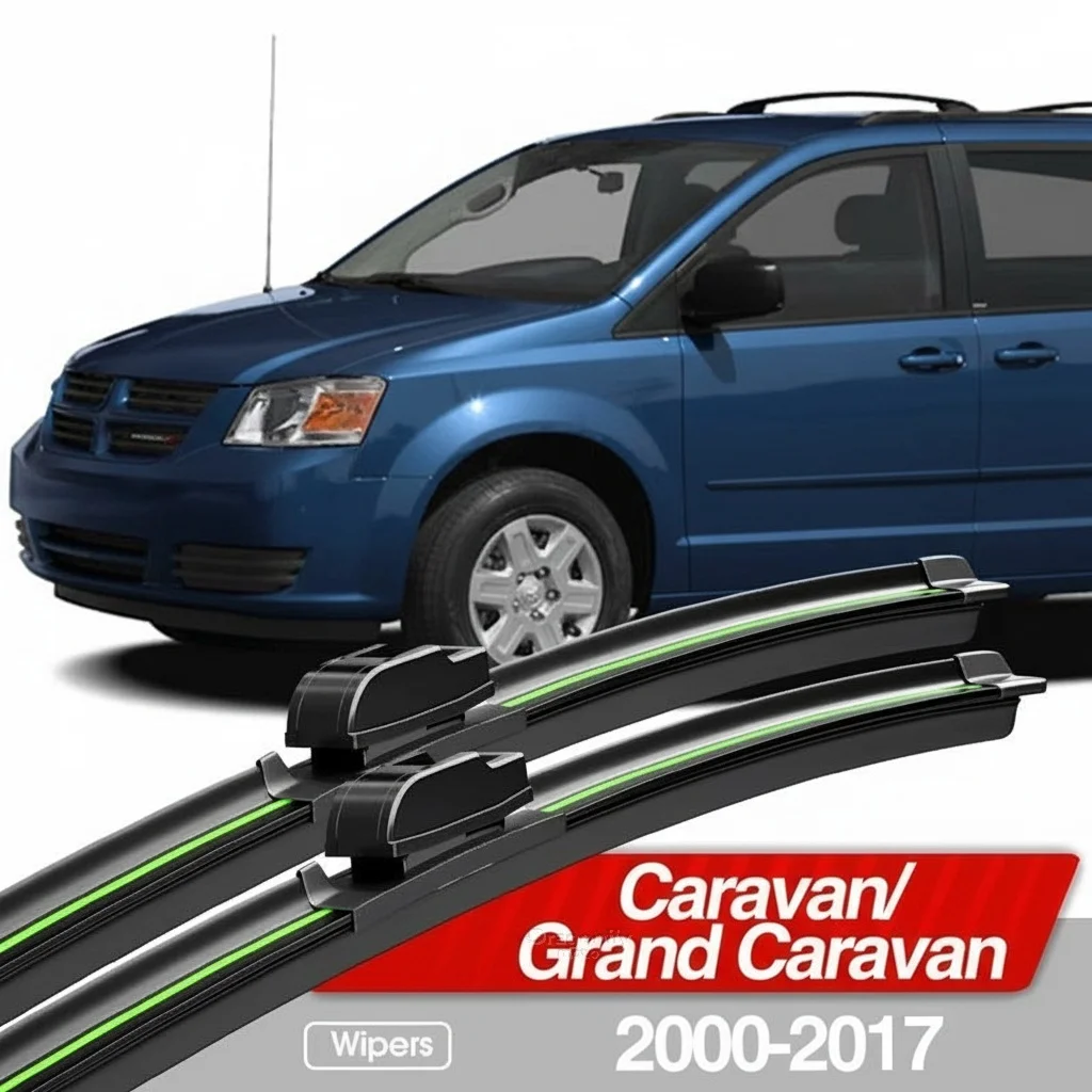 

For Dodge Caravan Grand Caravan 2000-2017 Front Windshield Wiper Blades 2pcs Windscreen Window Accessories 2005 2009 2013 2016