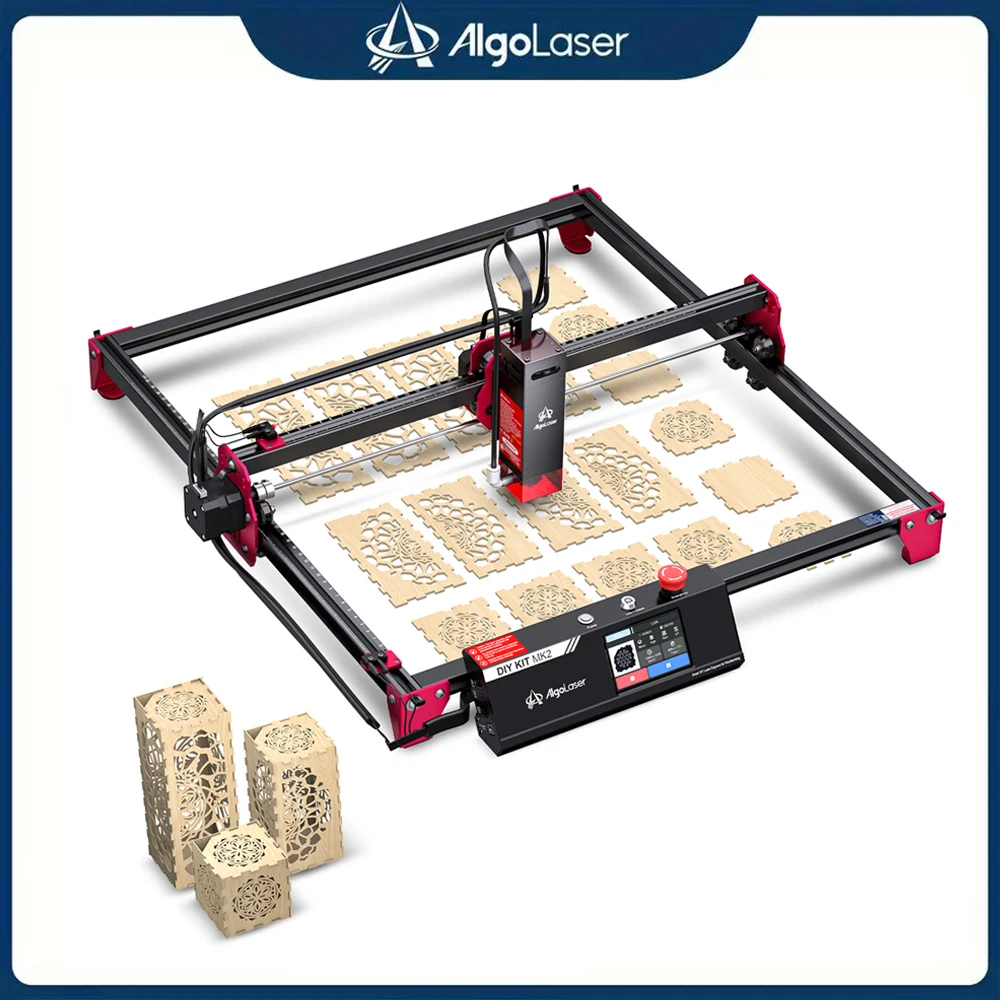 Official AlgoLaser Laser Engraver 10W CNC Router Woodworking Tools with 3.5 inch Touch Screen DIY Laser Cutter for Custom Design