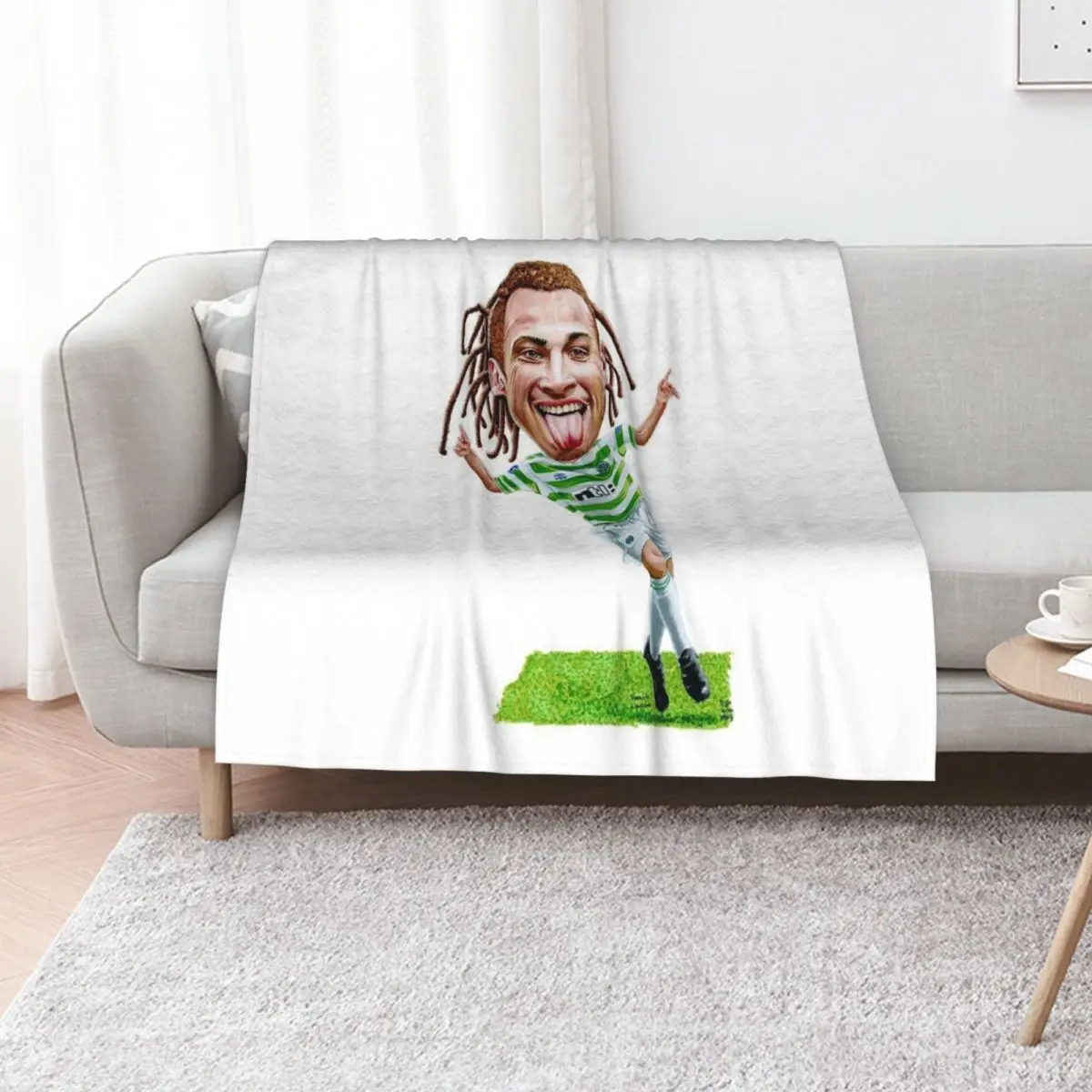 

Henrik Larsson - Celtic Throw Blanket Soft Big Sofa Throw Hairy Picnic Blankets