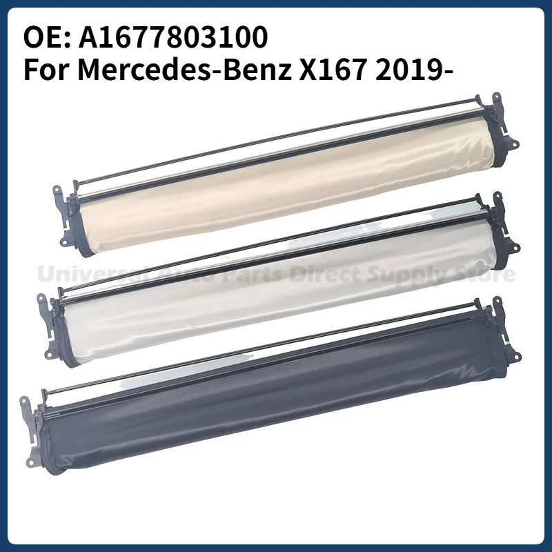 OE A1677803100 For Mercedes-Benz X167 2019- Black Sunroof Roller Shutter 865mm Thermal Insulation Sunshade Sunroof Cloth