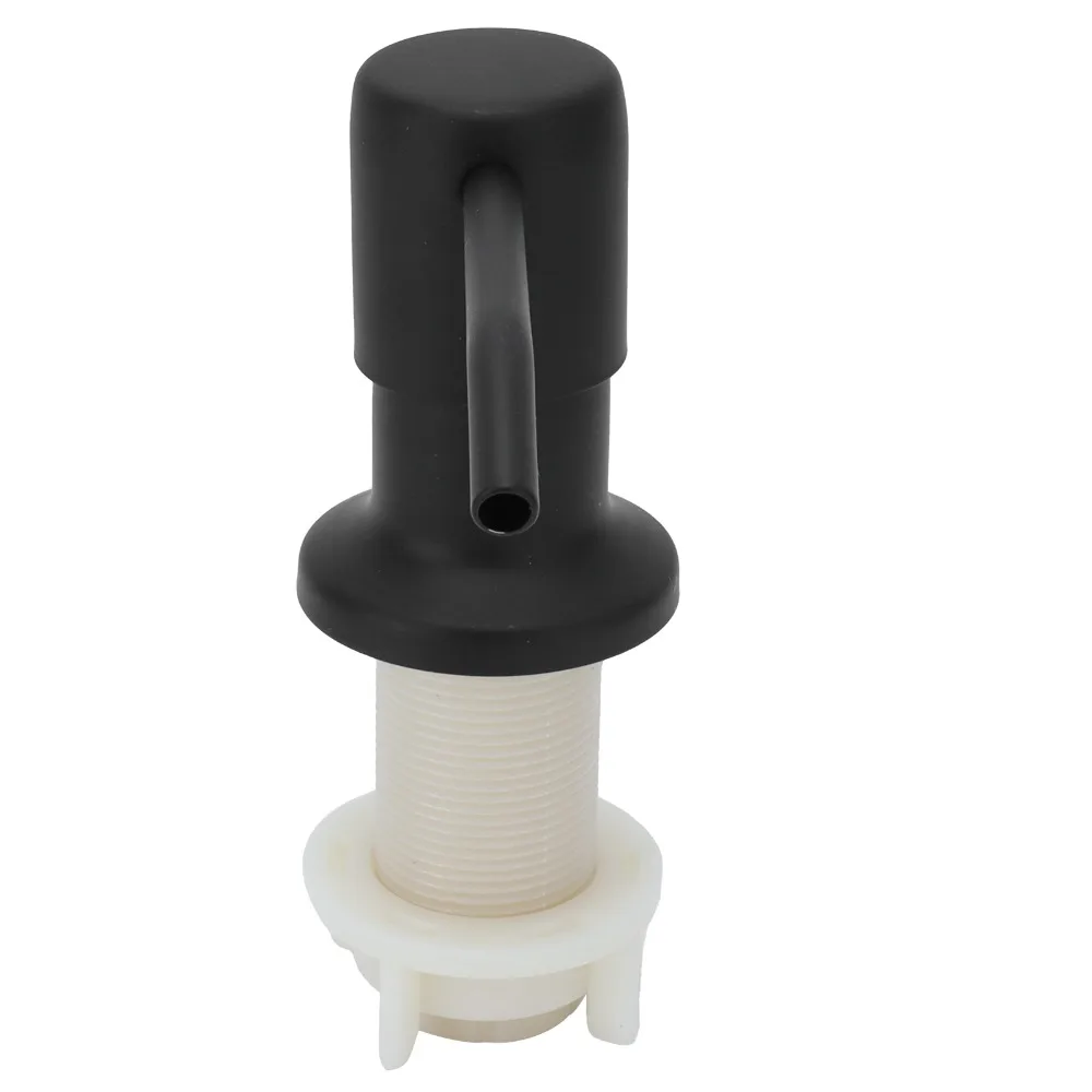 Stainless Steel Soap Dispenser Pump Matte Black 3.94ft Extension Tube Built In Soap Dispenser Built In Pump Head