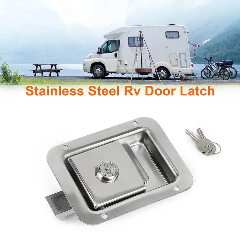 Tool Box Locks With Keys Stainless Steel Replacement Handle Furniture Latches Recessed Anti-Theft Panel Lock For Truck Bed