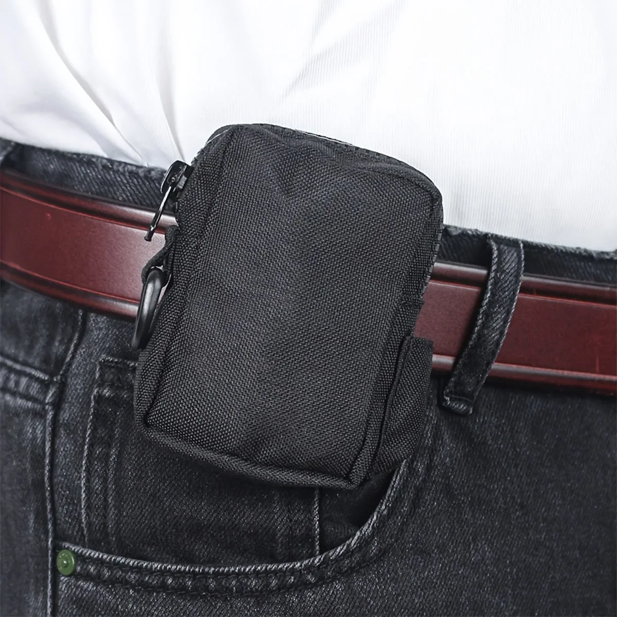 Esportes ao ar livre multi-funcional tático saco de cintura acessório saco de cartão simples e durável bolsa de moedas cor sólida pacotes de cintura