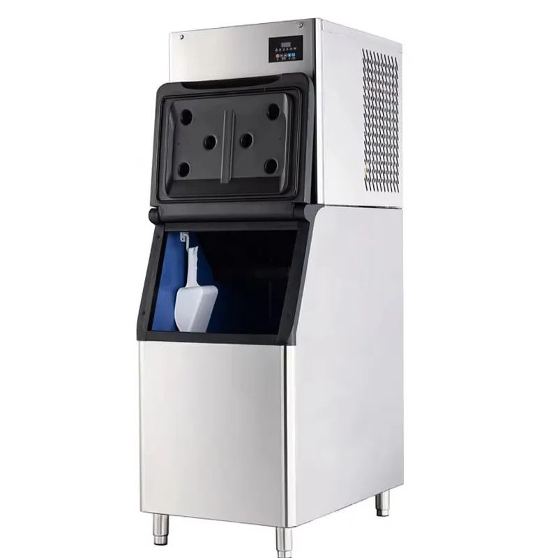 

Energy saving 1250W 300KG/24h ice machine Commercial cube stainless steel ice machine