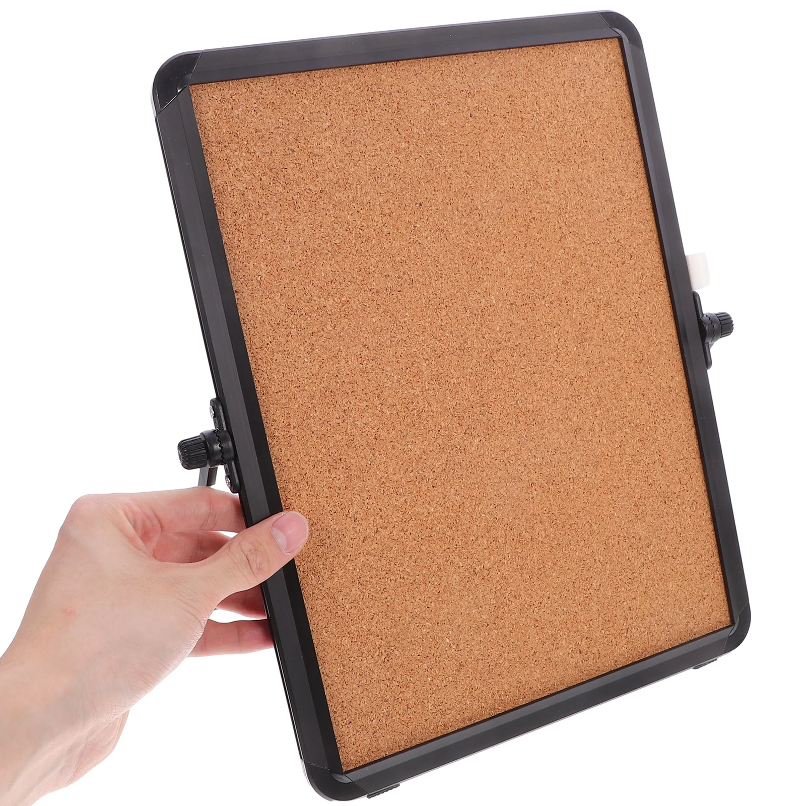 Desktop Cork Board with Stand Modern Office Bulletin Board for Memo Notice Display Creative Workspace Organizer
