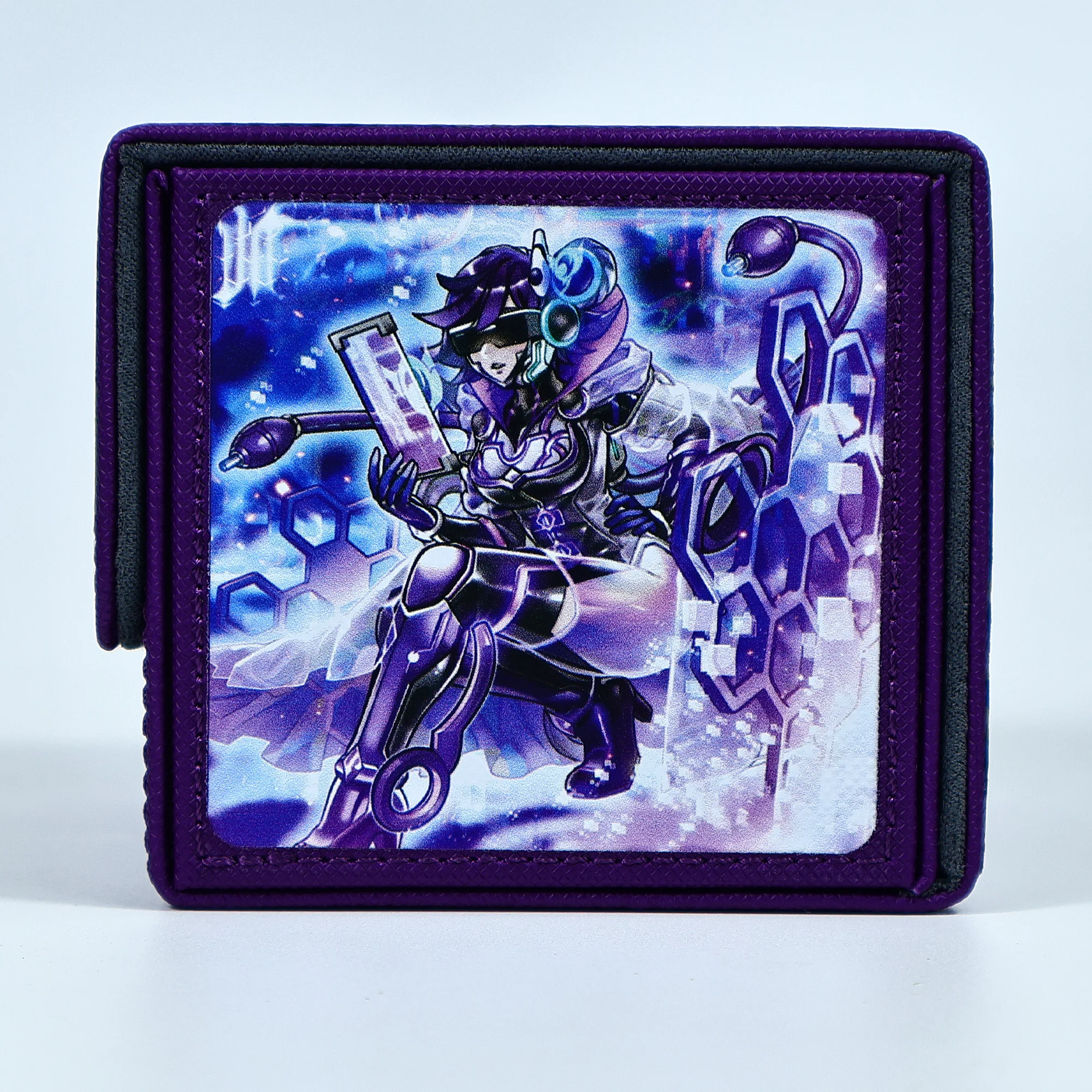 ยูกิโอทำเองแบบ DIY! กล่องเก็บการ์ด Cyberse Quantum Dragon กล่องเก็บการ์ดหนัง Ygo ระดับไฮเอนด์ กล่องเก็บการ์ดอนิเมะ ของขวัญ ของเล่น