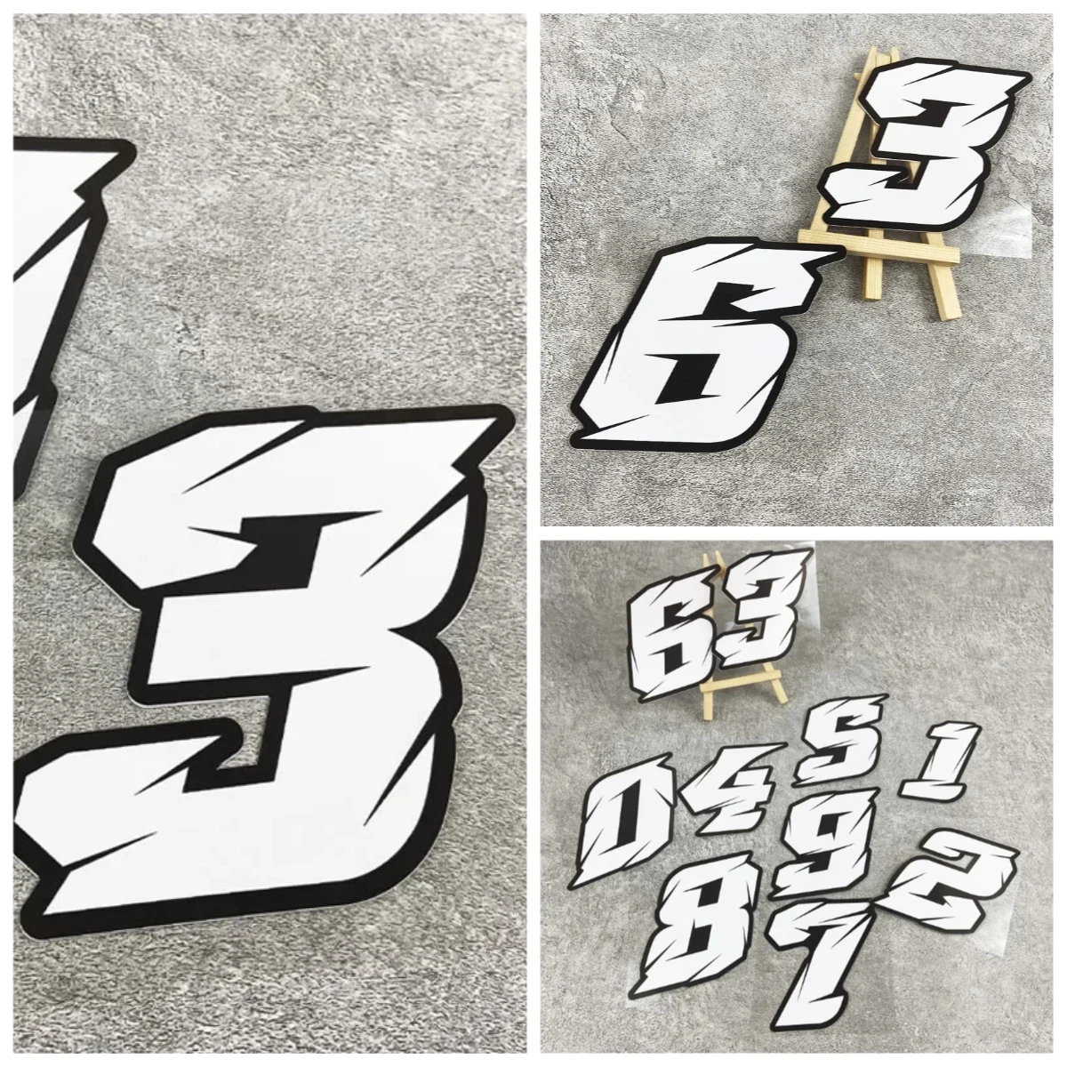 Рисунок 3 - наклейка с номером мотоцикла