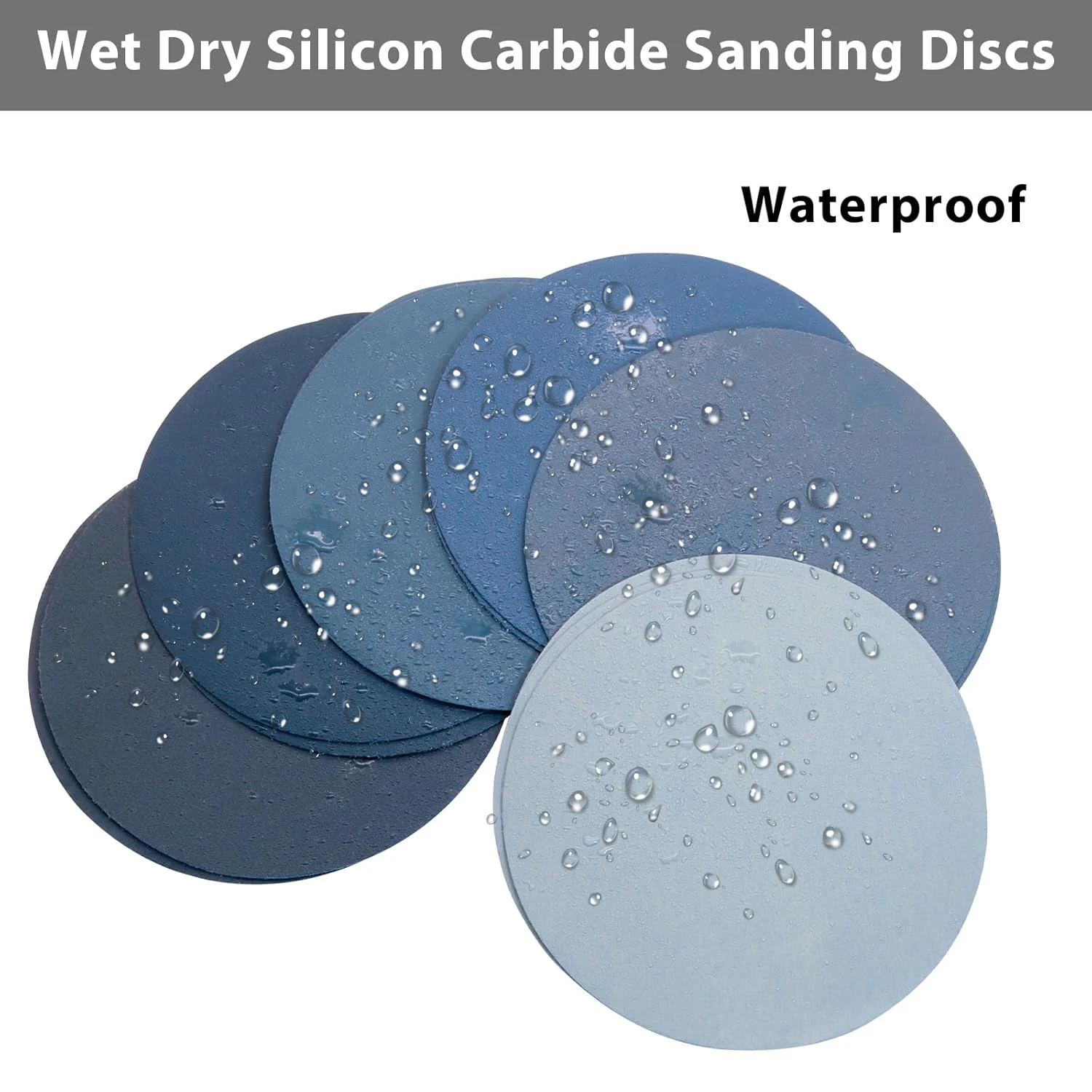 50pcs 3inch 75mm Water/Dry Sandpaper Hook & Loop Sanding Disc 800 1000 1200 1500 2000Grit Sand Paper Grinding Disc Abrasive Tool