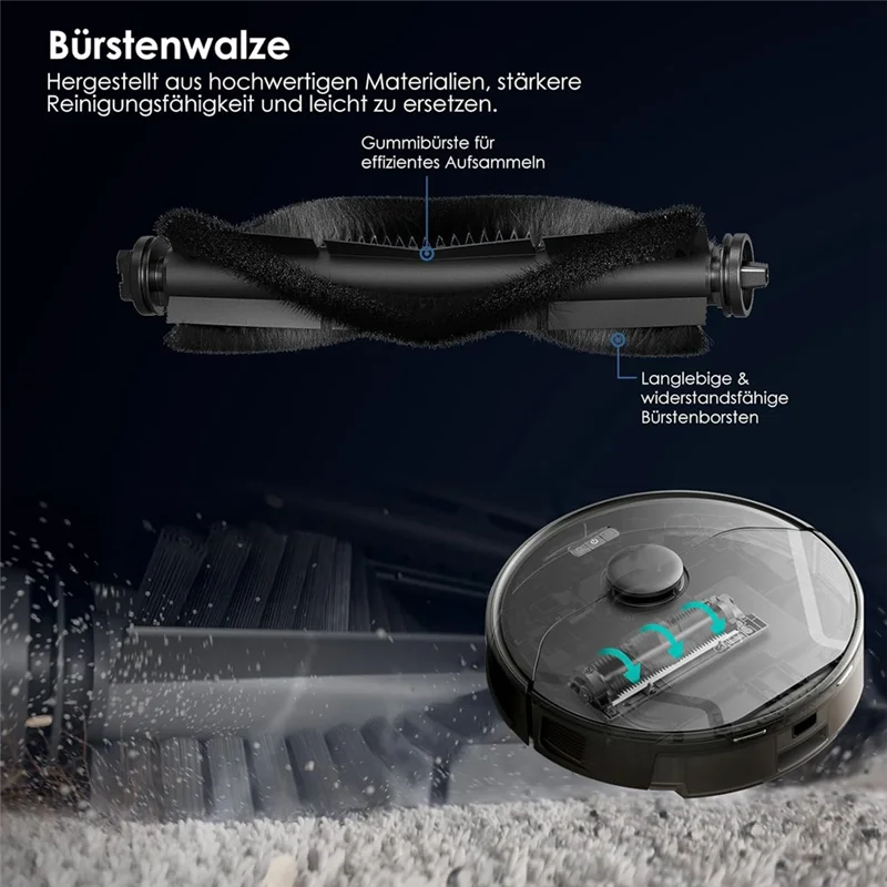 

B03C-For Eufy X8 Pro/X8 Pro SES Robot Vacuum Cleaner Main Side Brush Hepa Filter Mop Cloth Dust Bags Accessories