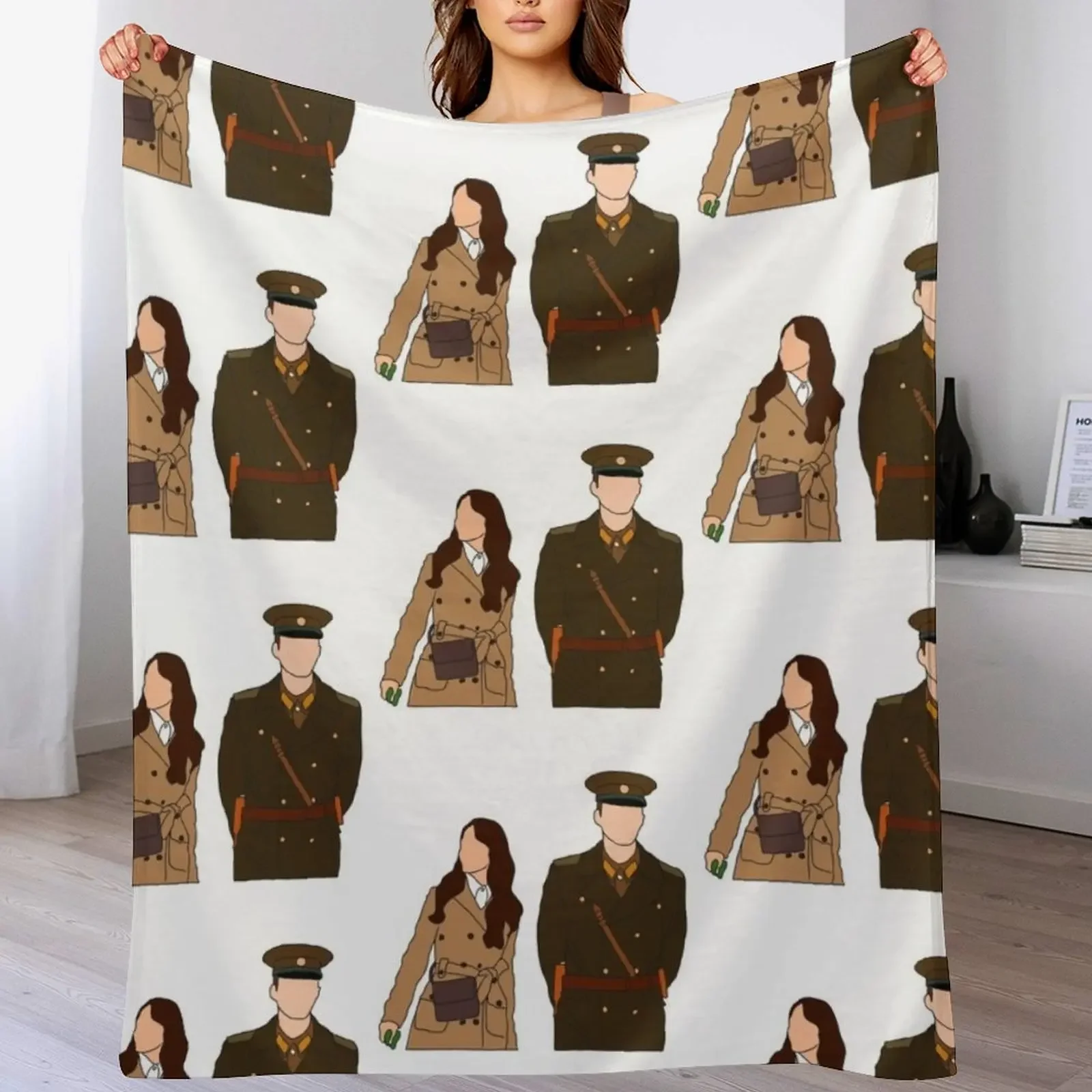 

CRASH LANDING ON YOU Throw Blanket Anti Shedding Soft Fuzzy Blanket for Home