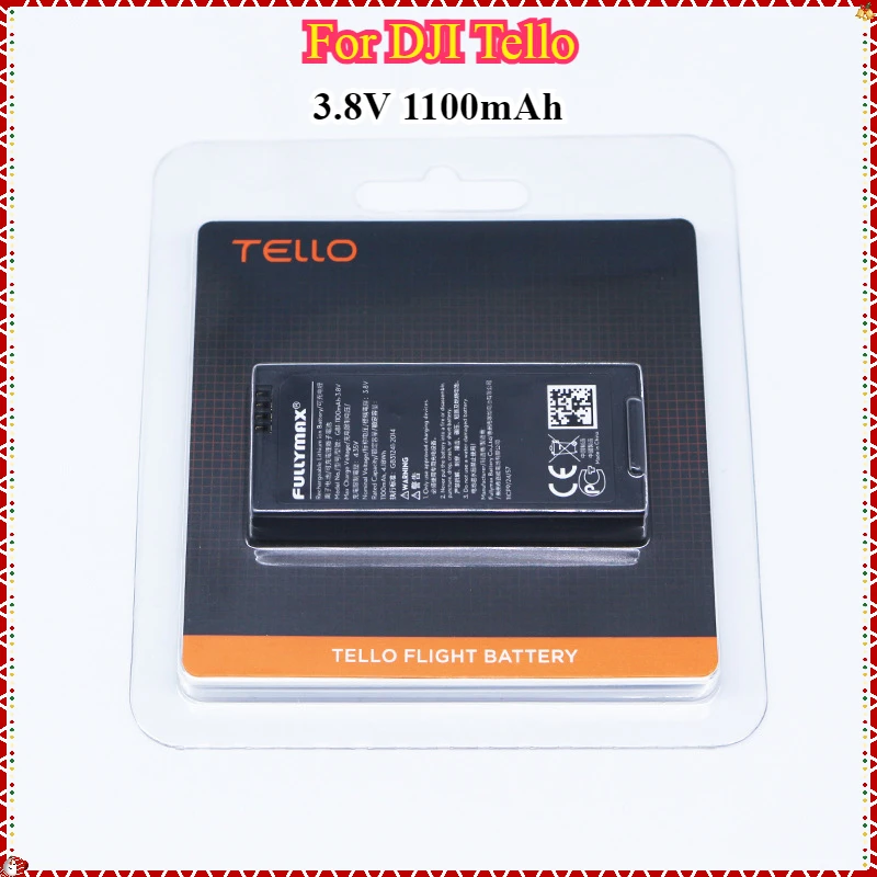 New 3.8V 1100mAh Fullymax Flight Battery For DJI Tello, Tello edu Drone & Battery Charging Hub