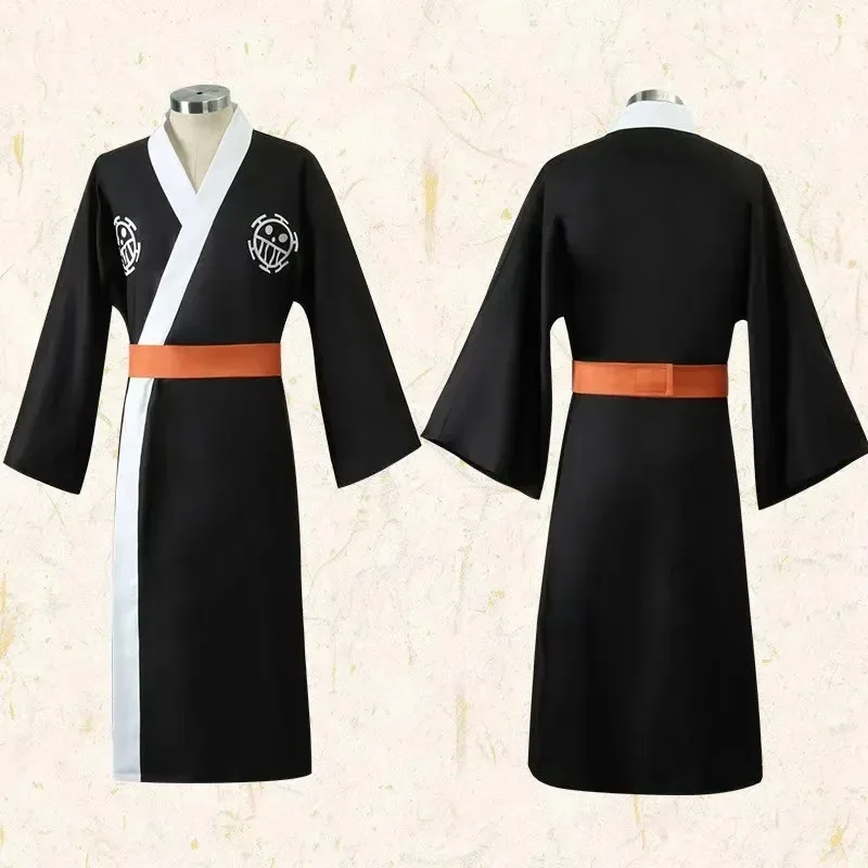 

DY20Trafalgar Law Косплей Костюм Аниме Фигурки Трафальгар Ло Шляпа Кимоно Униформа Полный Комплект Для Хэллоуина Карнавальная Вечеринка Мужчины Женщины