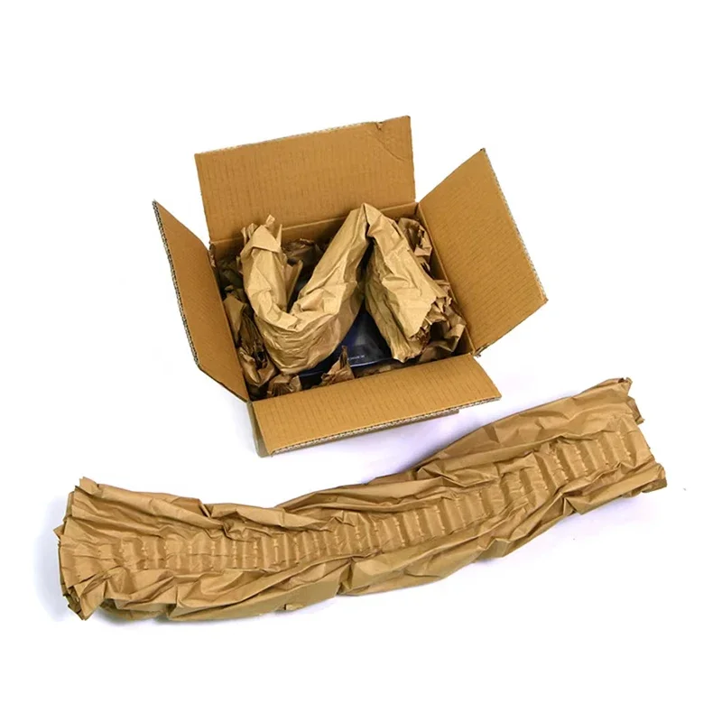 Buffer Kraft Paper Padding Machine Double-Layer Paper Roll Filling Paper Pad Forming Machine Logistics Packaging (Customized)