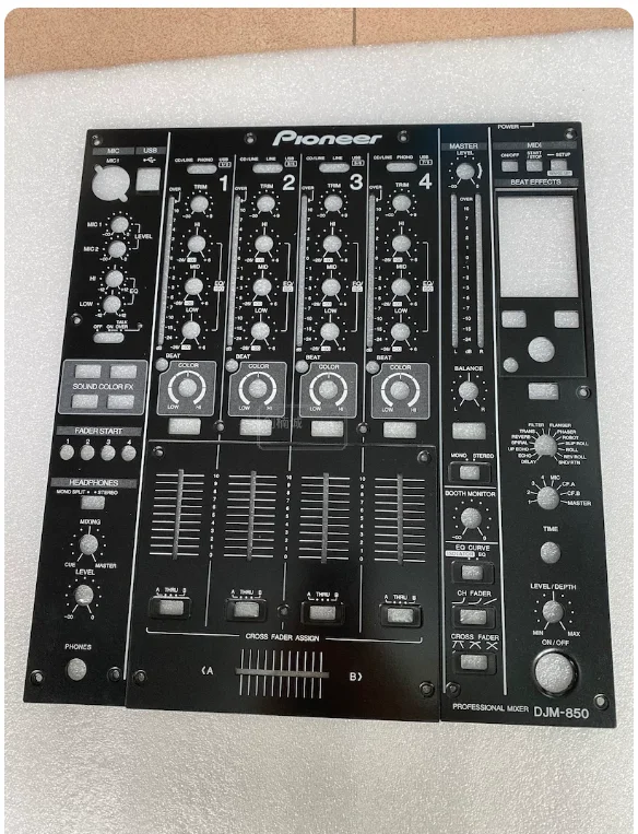 Pioneer DJM-850 mixing console panel complete set of pusher board, iron plate, middle plate, disc player accessories