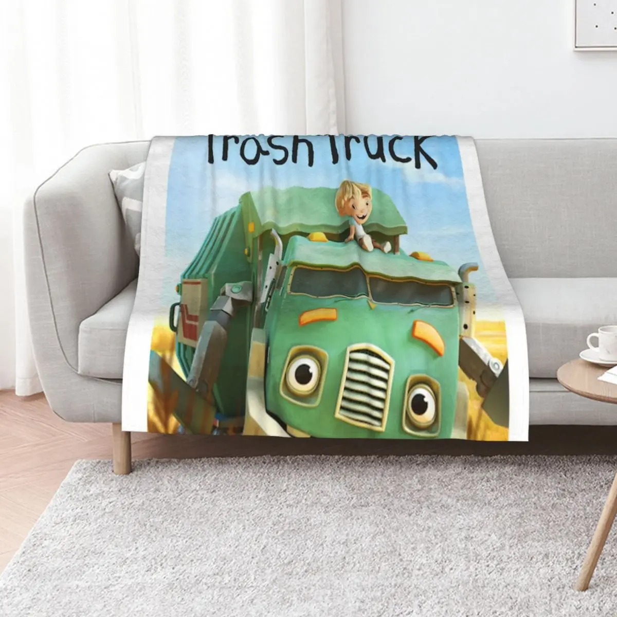 Trash Truck, Garbage Truck Kids, I Love Garbage Trucks, Hank And Trash Truck, Trash Truck and hank, i love T Throw Blanket