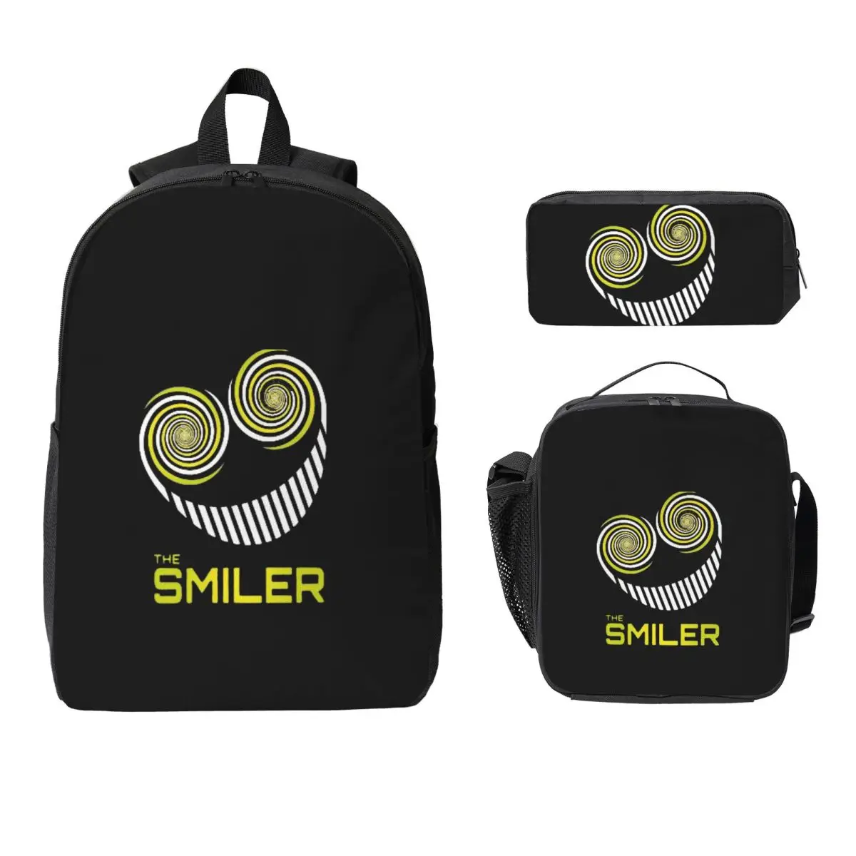 

Активный рюкзак The Smiler Alton Towers Merch UK, студенческий рюкзак для мальчиков и девочек, школьная сумка, 3 шт., изолированная сумка для обеда, пенал