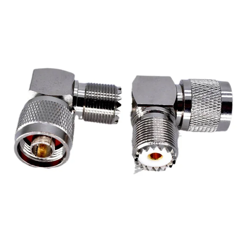 5PCS  N-UHF-JK RF signal conversion connector elbow N male to M female adapter connector right angle 90 degrees