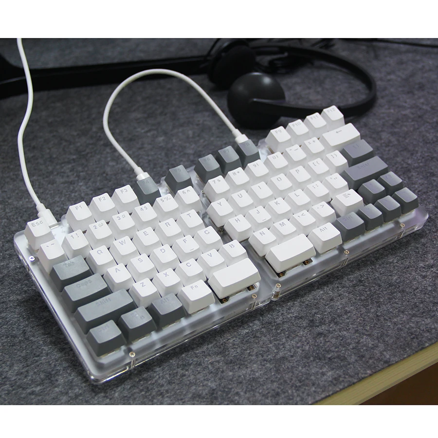 Imagem -04 - Gateron-full Size Teclado Mecânico Macro Programável Designer Games Luz Led Split Hot Swappable 78 Chaves