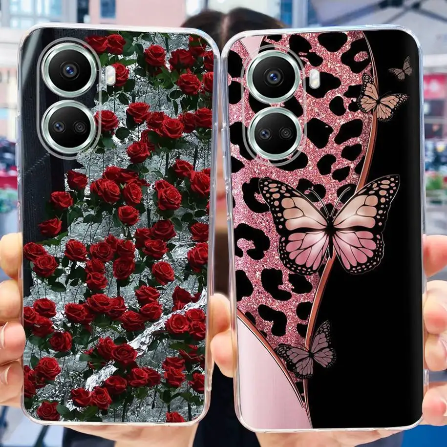 For Huawei Nova 10 SE Case BNE-LX1 BNE-LX3 Shockproof Cover Luxury Marble Soft Silicone Clear Fundas For Huawei Nova10 SE Bumper