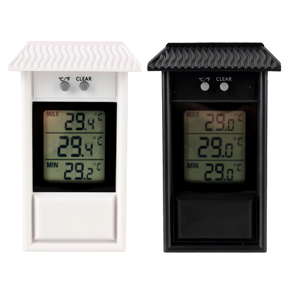 Max min Indoor Outdoor LCD elektronisches Thermometer für Hausgarten Gewächshaus lehre Wetters ensor digitaler Bildschirm