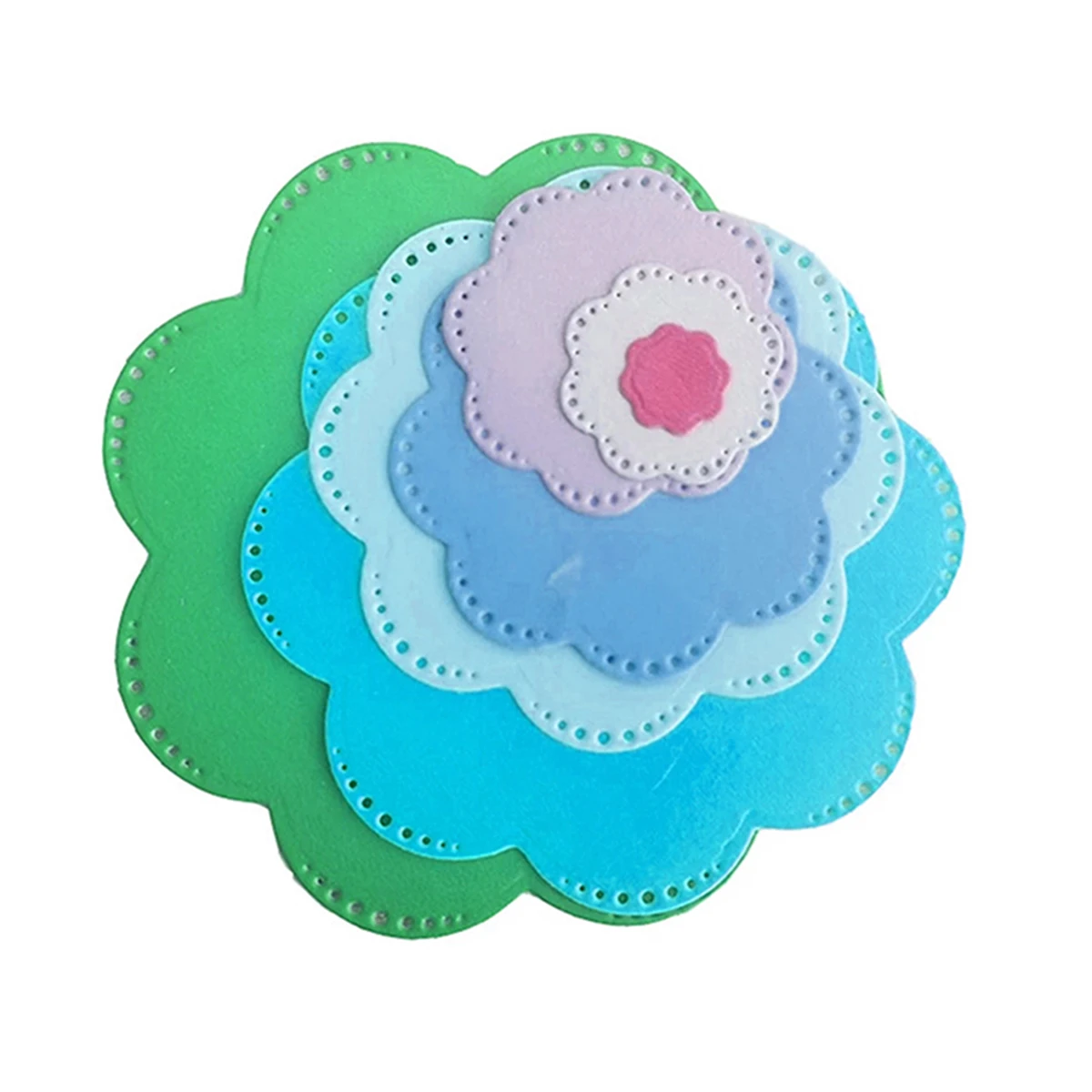 New 7 petal flowers cutting dies scrapbook decoration embossed photo album decoration card making DIY crafts