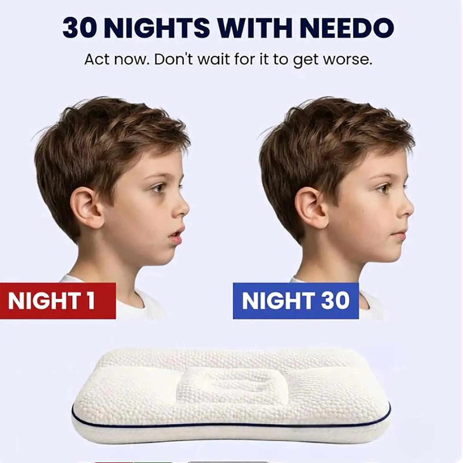 Double-Sided Breathable Child Pillow, Supportive Toddler Sleeping Pillow for Boys & Girls, Portable Travel Pillow for Home Car