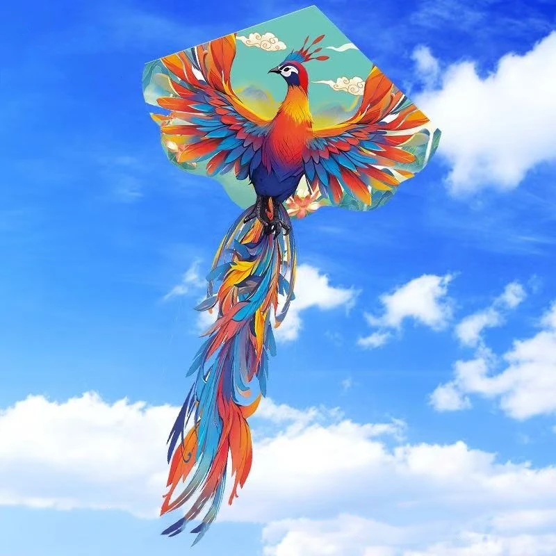 free shipping phoenix kites for adults kites line flying outdoor ripstop nylon Breezemoon enough game flying bird toy papalote