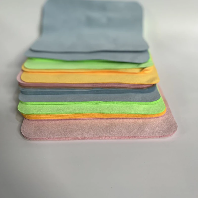 1pc lente da câmera chamois óculos cleaner 14.5*17.5cm superfine fibra óculos pano de limpeza para lente tela do telefone limpeza toalhetes