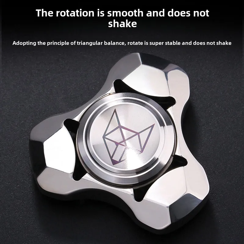 New Fox Stainless Steel Metal Fidget Spinner Adult EDC Antistress Hand Spinner Office Toy Autism Stress Relief Toys