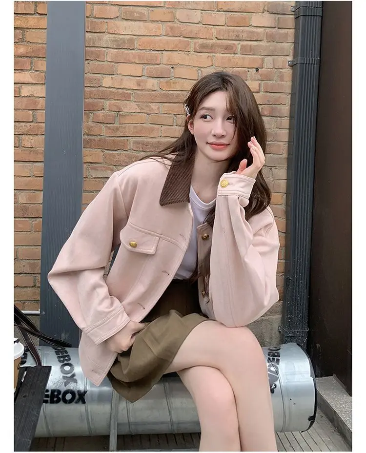 

Bomber Jackets Womens Jacket Inside Pockets Winter Shearling Lined Heavy Warmth Protective Coldproof Fleece-Like Cozy Premium OL