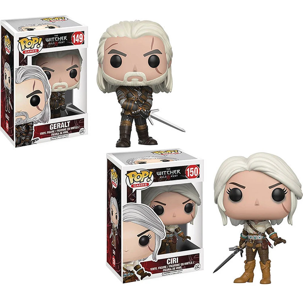 Funko pop The Witcher 3 - Wild Hunt: #149 CIRI 150# Geralt 152# TRISS Action Figure Vinyl Toys