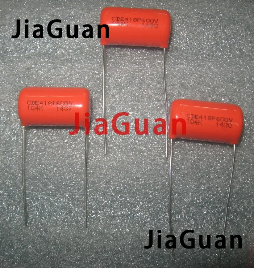 

10PCS CDE SPRAGUE CDE418P 600V0.1UF P25MM Orange fever film capacitor MKP SBE 418P 104K 600V 104/600V