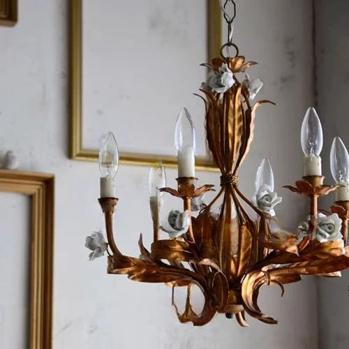 

American country retro handmade old branches and leaves living room dining room bedroom cloakroom window chandelier