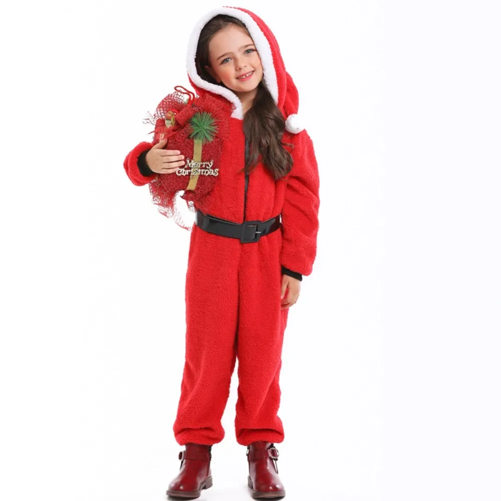 Kerst Cosplay Kostuum Santa Claus Vermomming Jumpsuits Full Set Vrouwen Meisjes Outfit Halloween Carnaval Feest Kleding Rollenspel