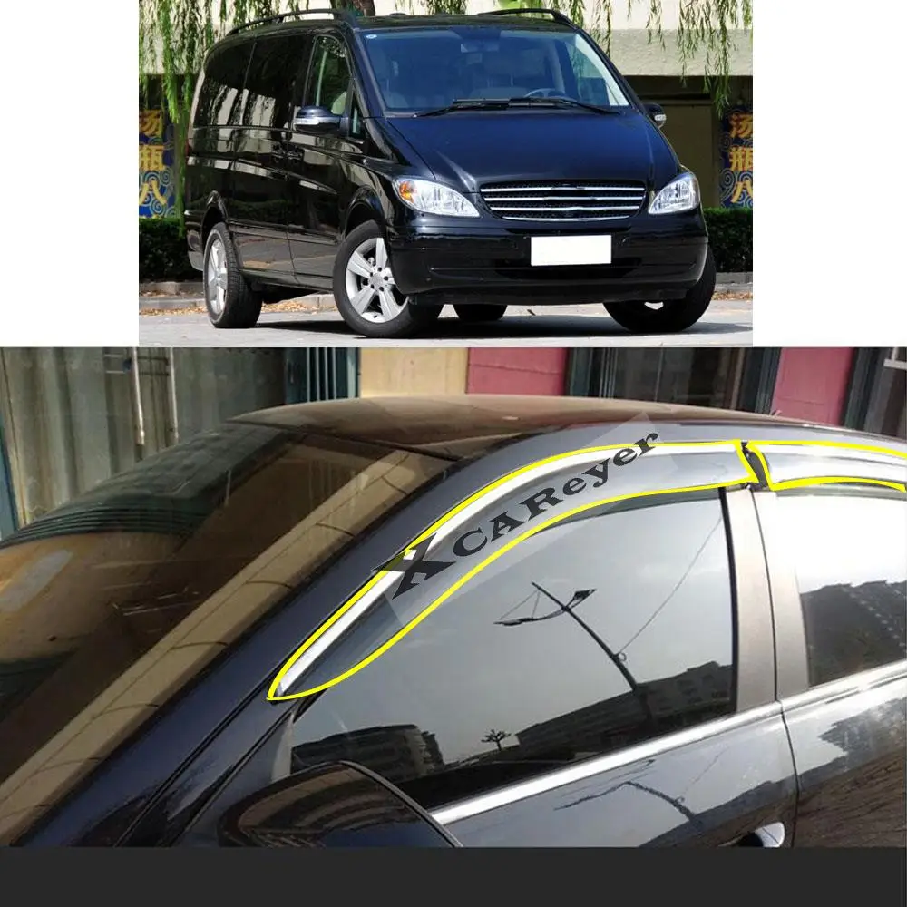 For Mercedes Benz V-Class VITO VANEO VIANO 2010 2011 2013 2013 2014 2015 Plastic Window Glass Wind Visor Rain/Sun Guard Vent