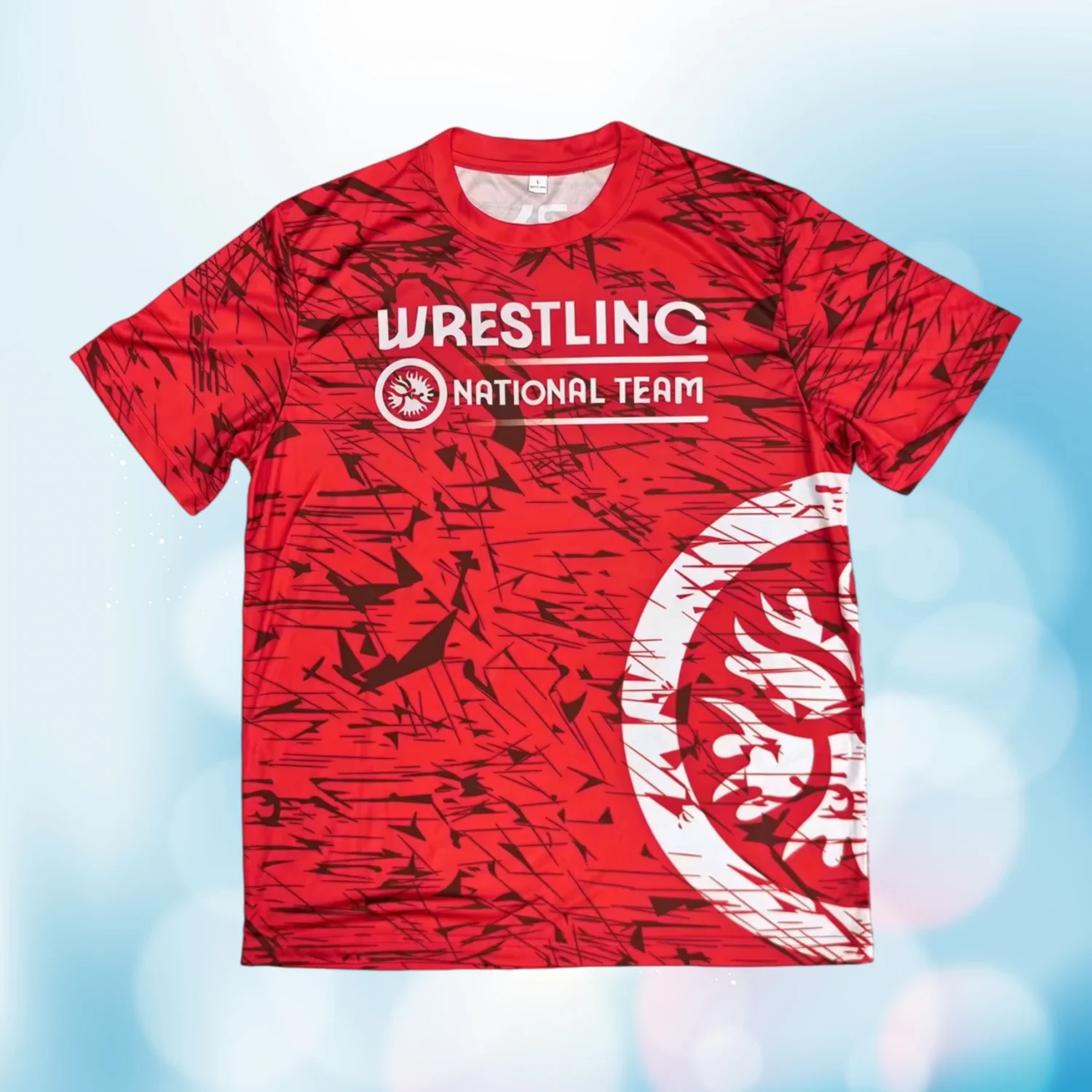 2026 New UWW Wrestling Fighting Fitness Printed Quick Drying Sports Training Casual Men's Short Sleeved T-shirt