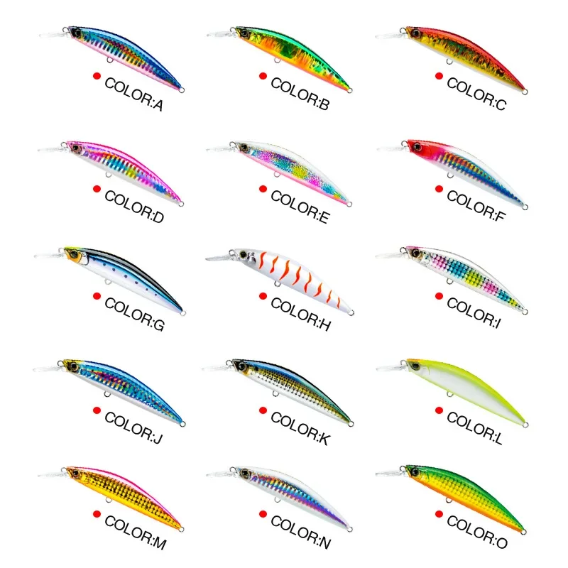 90mm 27g 110mm 37g Sinking Minnow Lure Diving Trolling Japanese Fishing Wobblers Artificial Bait Isca Pesca Minnow Bass lure