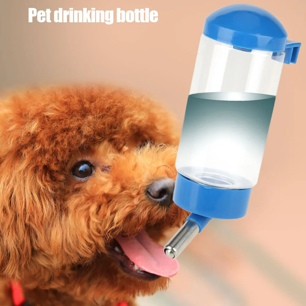 400ml Hanging Mount Hanging Pet Water Dispenser 400ml Capacity Leak Proof Body Auto Cat Water Feeder Multiple Colors