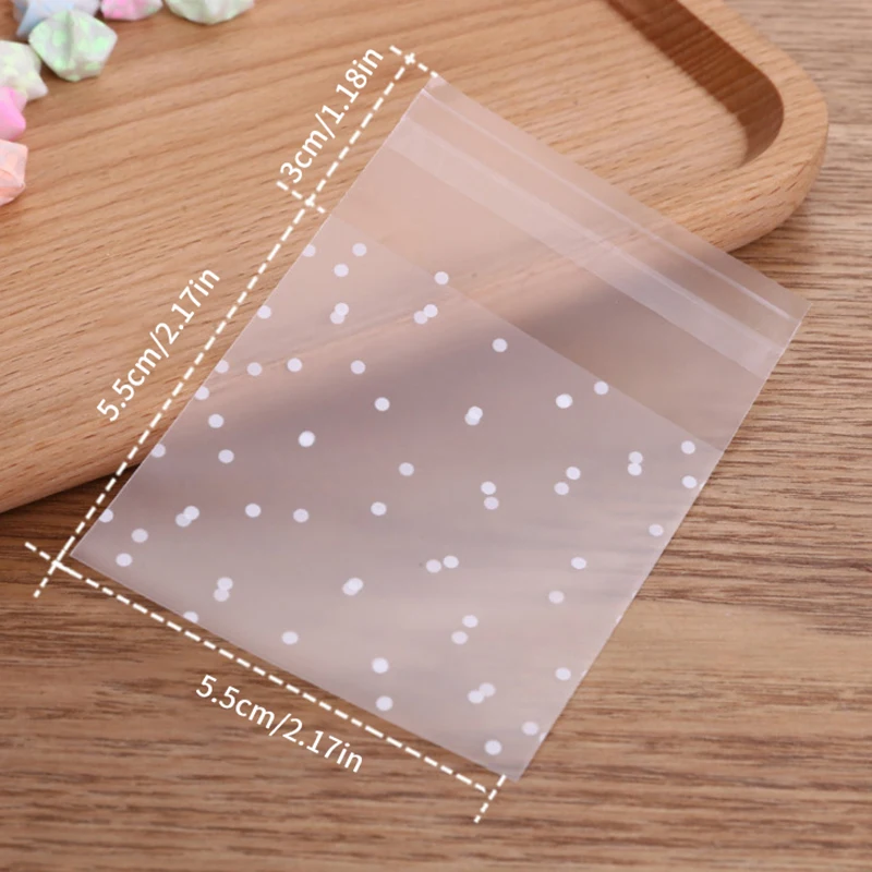 100 pçs diy transparente cozimento biscoitos celofane doces saco de presente sacos de natal fosco aniversário doces bolsa
