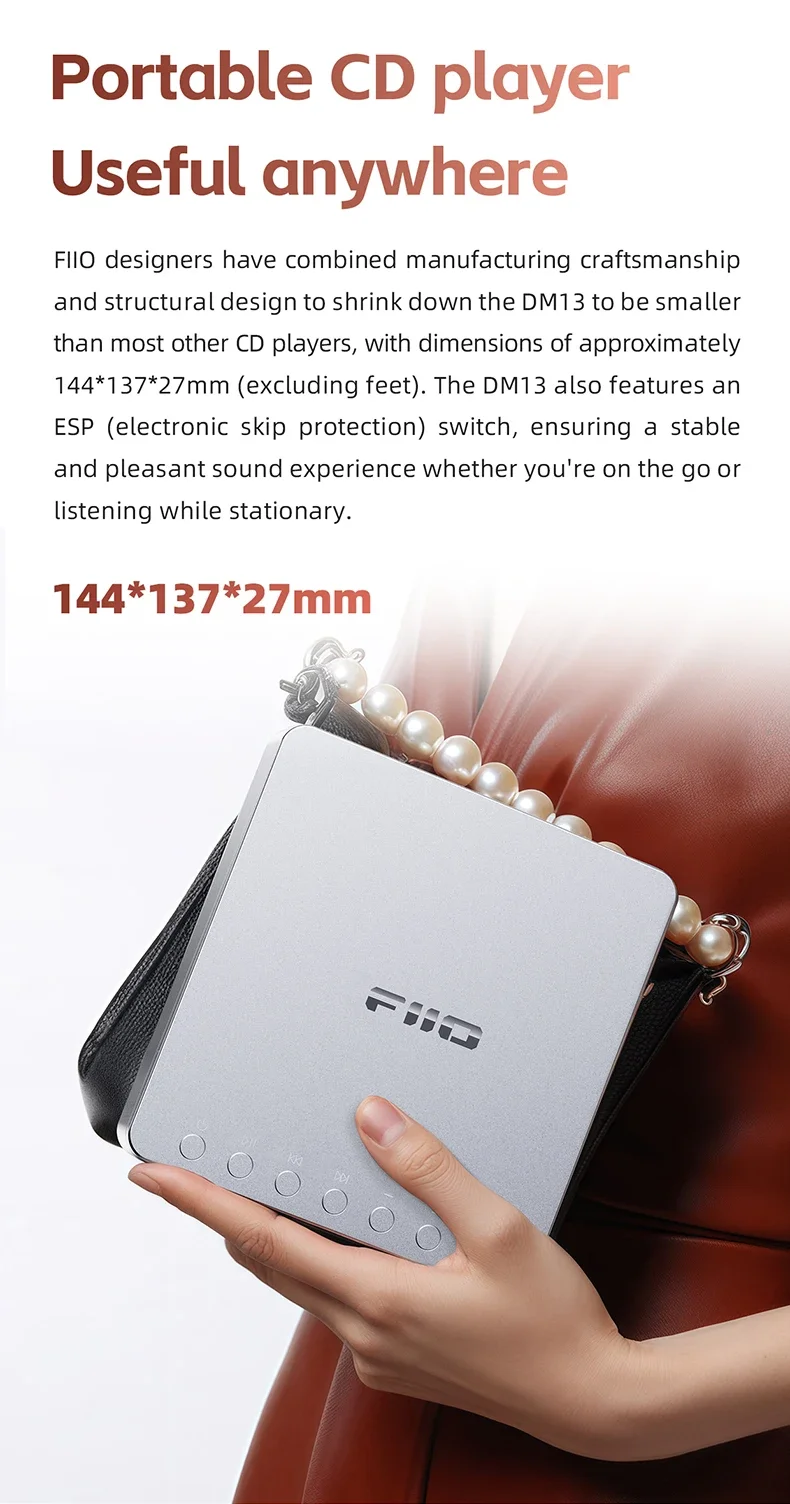FiiO DM13 Supreme Portable Stereo CD Player Supports USB Ripping